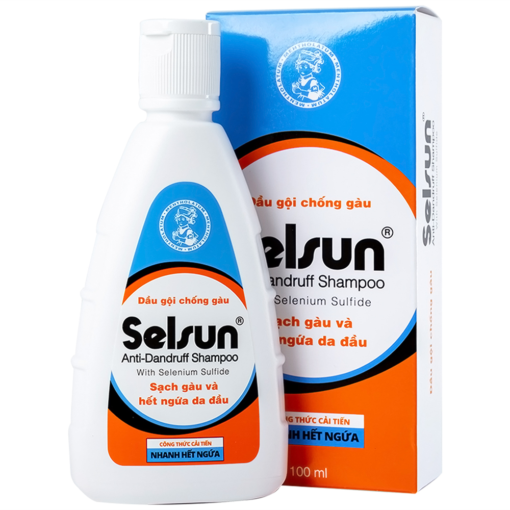 Dầu gội Selsun Anti-Dandruff Shampoo Rohto điều trị gàu, nấm và ngứa da đầu 100ml