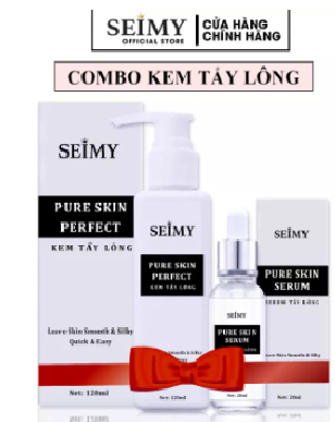 Combo Kem Tẩy Lông Seimy - Pure Skin Perfect triệt sạch bất chấp