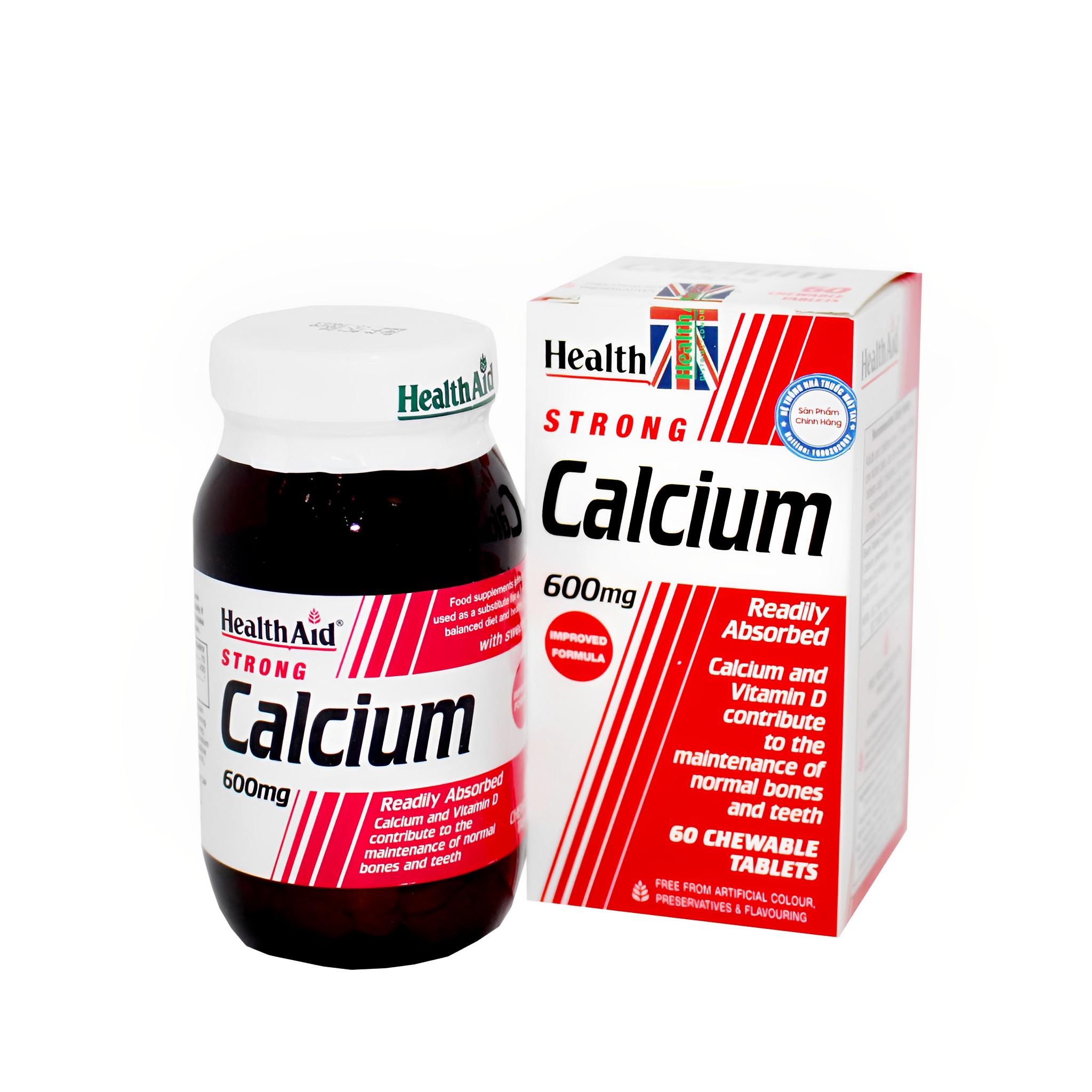 Strong Calcium  hỗ trợ giúp xương răng chắc khỏe 600mg