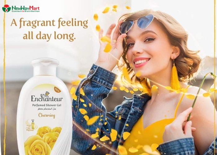 Sữa tắm Enchanteur màu vàng mang lại nhiều công dụng tích cực cho làn da