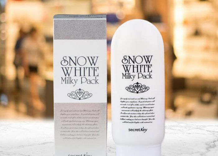 Snow White Milky Pack có khả năng làm trắng da