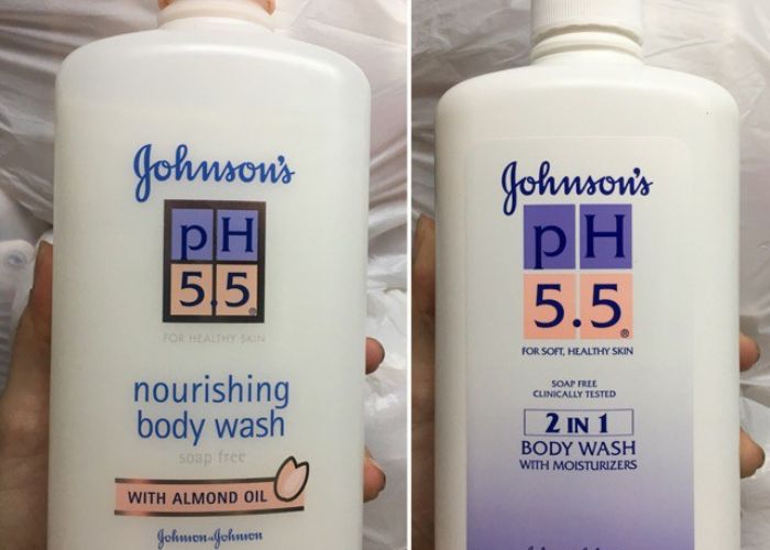 Sữa tắm Johnson's pH 5.5 có khả năng cân bằng độ pH cho da