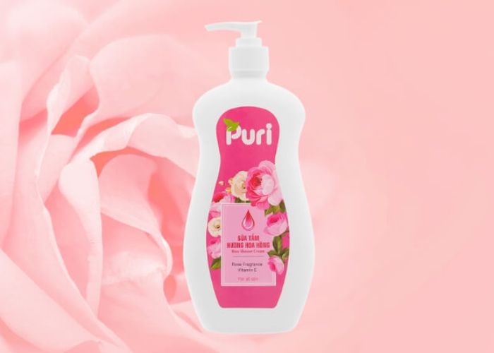 Sữa tắm Puri có khả năng làm sạch và cấp ẩm cho da