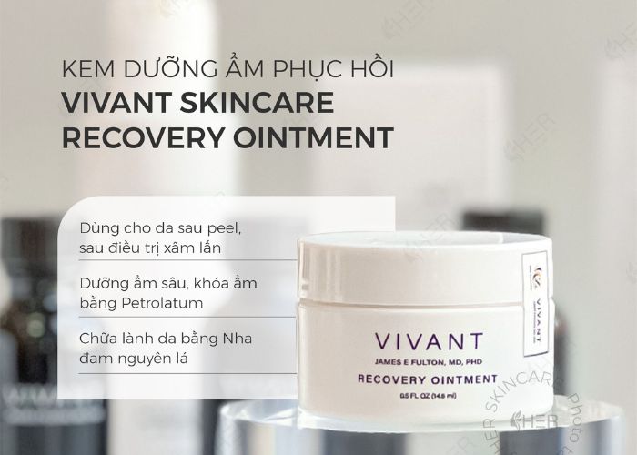 Kem dưỡng Vivant có kết cấu mỏng nhẹ nhanh thẩm thấu vào da