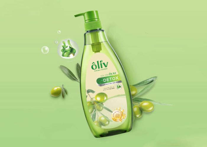 Sữa tắm Olive có khả năng tạo bọt nhiều, giúp làm sạch bụi bẩn trên bề mặt da