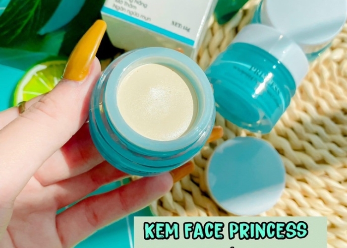 Kem Face Princess màu xanh có phải kem trộn không?