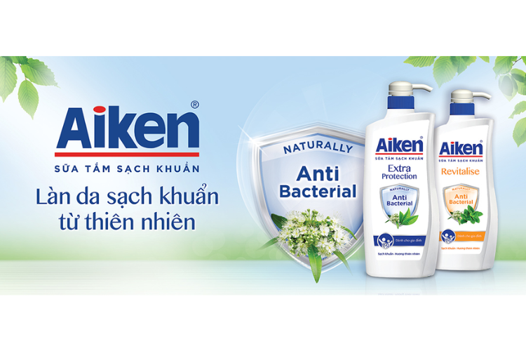 Sử dụng sữa tắm Aiken 2 lần/ngày để đạt hiệu quả tốt nhất