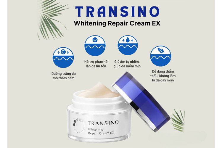 Transino Whitening Repair Cream là một sản phẩm được đánh giá cao