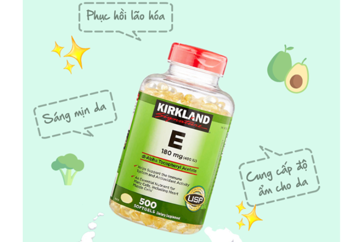 Vitamin E Kirkland có hạn sử dụng là 36 tháng kể từ ngày sản xuất