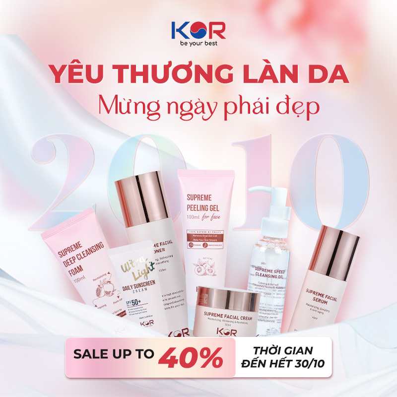 CHÀO MỪNG NGÀY PHỤ NỮ 20/10 KOR SALE UP 40%