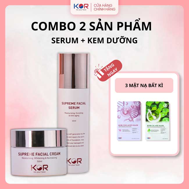 Bộ Đôi Tái Tạo & Làm Sáng Da ( Serum + Kem dưỡng )