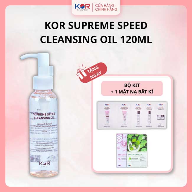Dầu tẩy trang KOR Tặng Bộ Kit + Mặt nạ