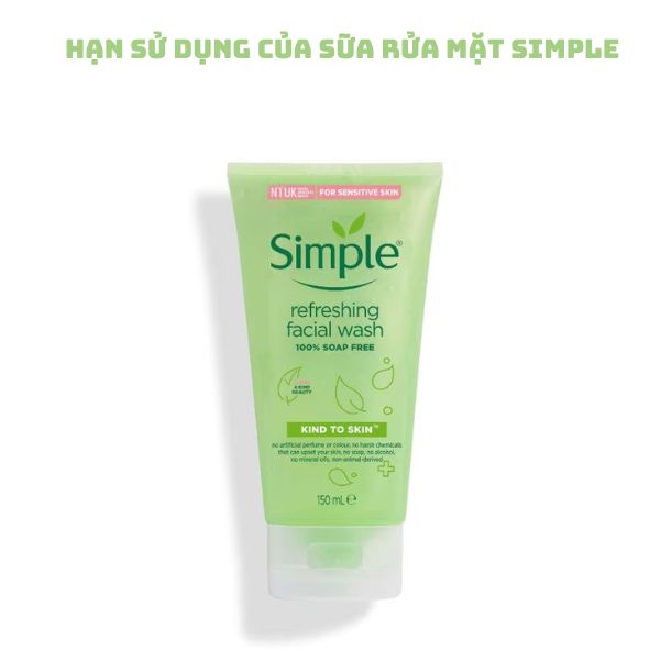 Cách kiểm tra hạn sử dụng của sữa rửa mặt Simple dễ dàng và chính xác