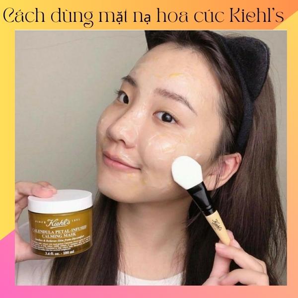 Cách dùng mặt nạ hoa cúc Kiehl's cấp ẩm và phục hồi da