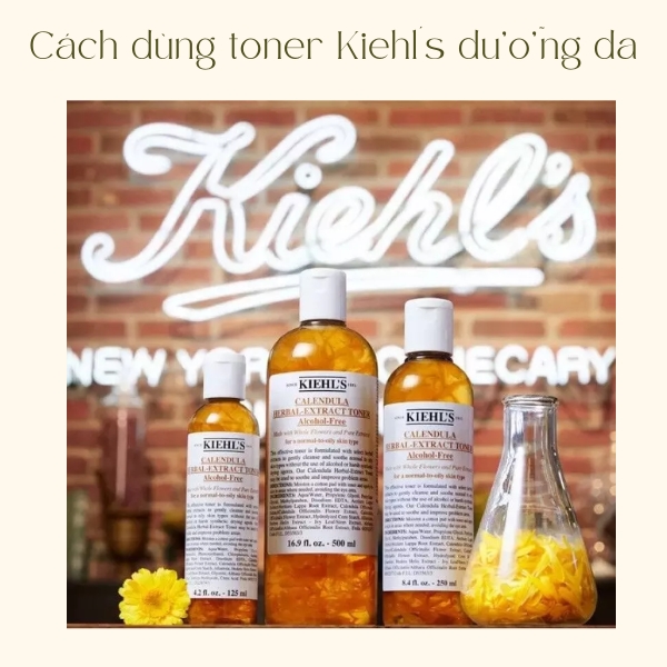 Cách dùng toner Kiehl's dưỡng da trắng sáng chuẩn nhất