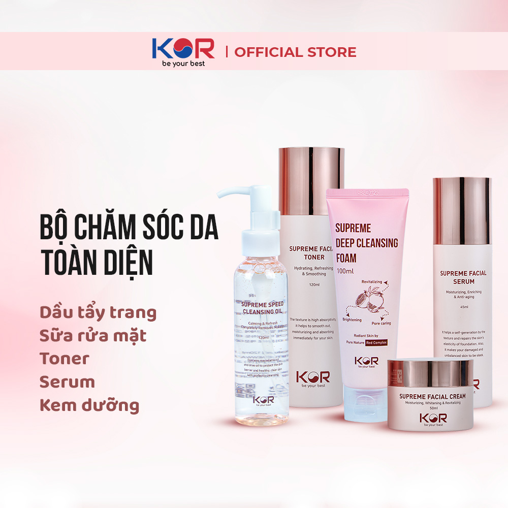 Bộ chăm sóc da toàn diện 5 sản phẩm KOR Hàn Quốc