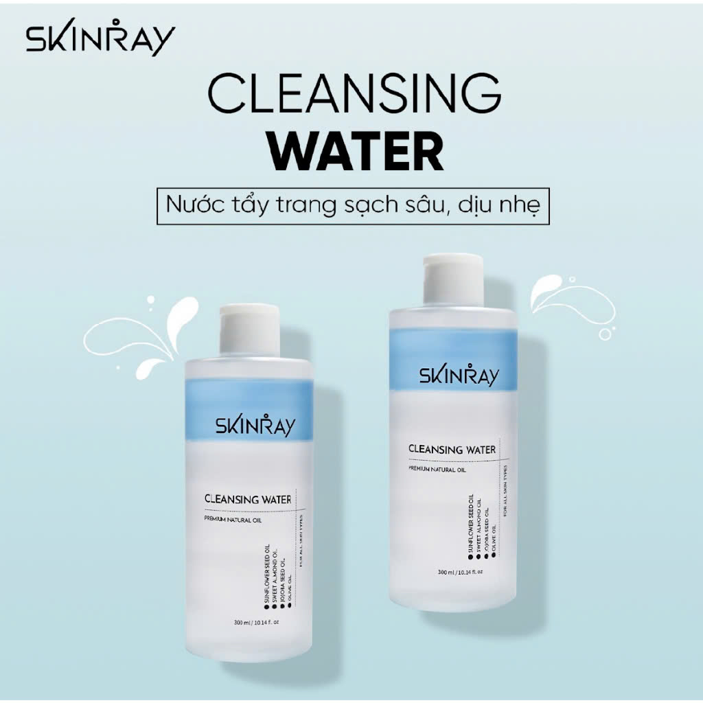 Review nước tẩy trang Skinray Cleansing Water có tốt không?