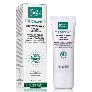 Kem Chống Nắng MartiDerm The Originals Proteos Screen SPF50+ Fluid Cream Ngừa Lão Hóa, Phòng Chống Nám Quay Lại 40ml