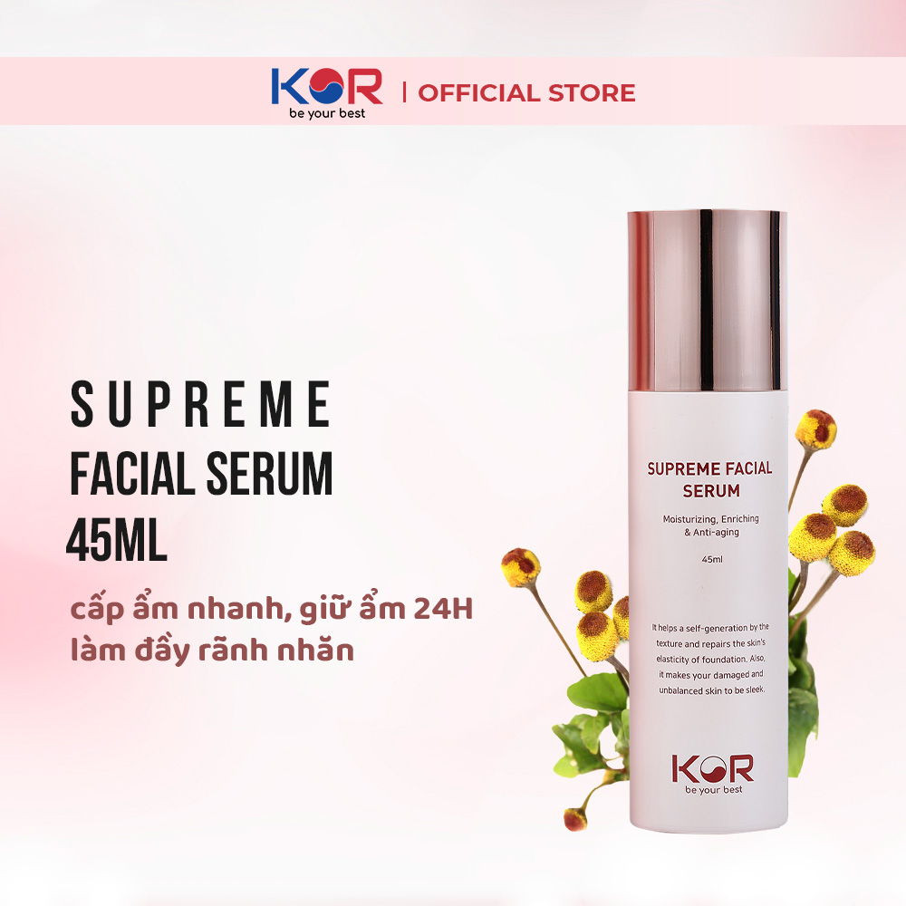 Serum dưỡng trắng, mờ nhăn KOR SUPREME FACIAL SERUM Hàn Quốc 45ml