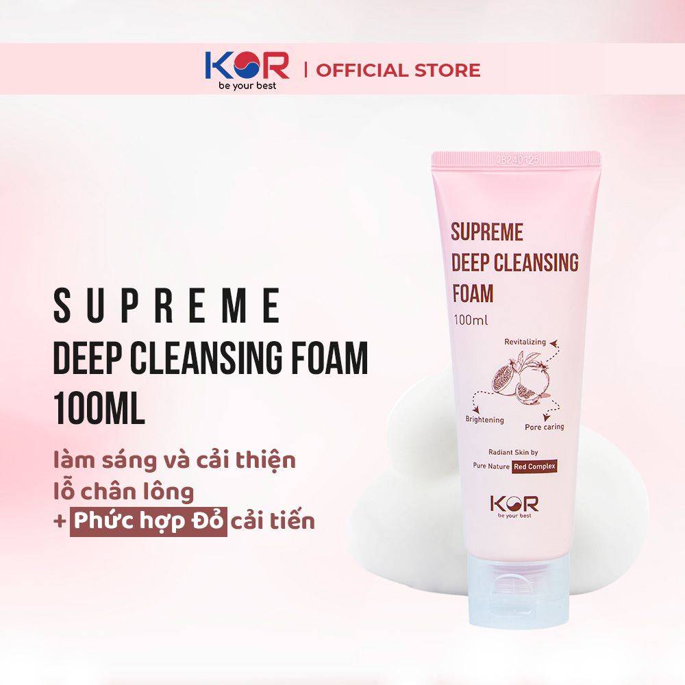 Sữa Rửa Mặt KOR Supreme Deep Cleansing Foam 100ml