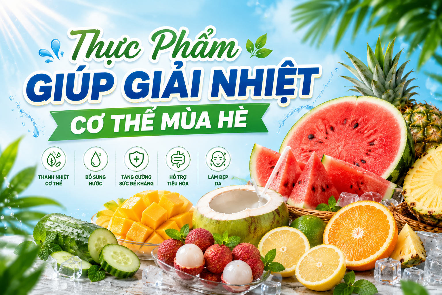 Thực Phẩm Giúp Giải Nhiệt Cơ Thể Mùa Hè: Ăn Gì Để Cơ Thể Mát Hơn?