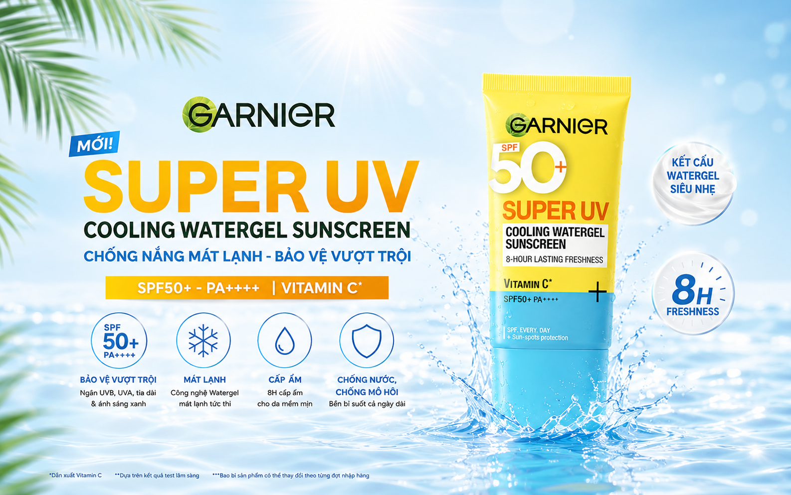 Review Kem Chống Nắng Garnier Super UV Cooling Watergel