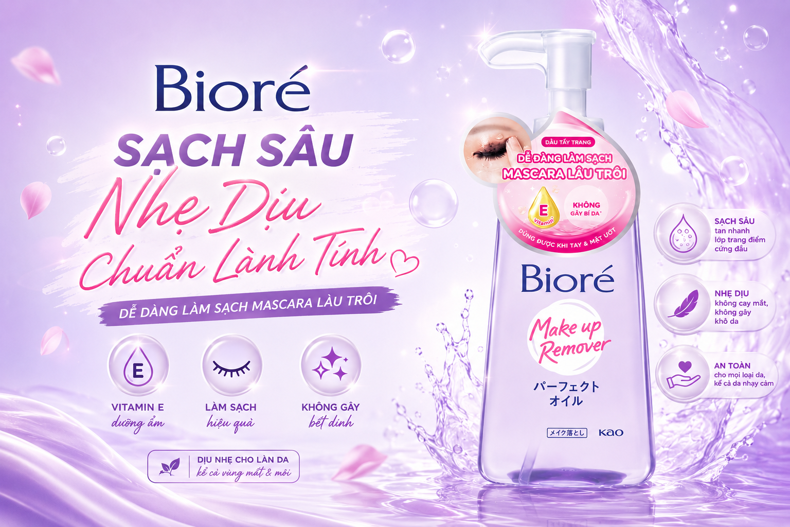Dầu Tẩy Trang Biore Make Up Remover Perfect Oil ? Review Chi Tiết