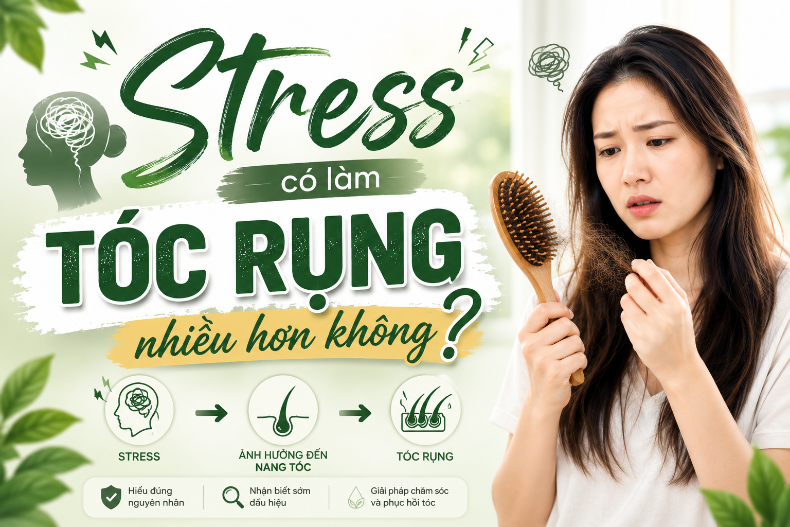 Stress Có Làm Tóc Rụng Nhiều Hơn Không? Những Điều Bạn Cần Biết
