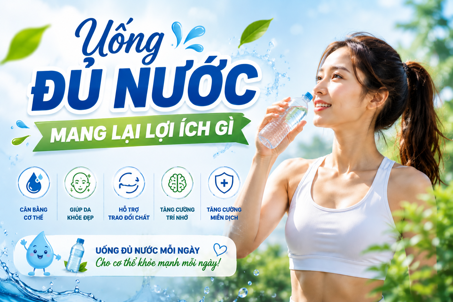 Uống Đủ Nước Mang Lại Lợi Ích Gì? Vai Trò Của Nước Với Sức Khỏe