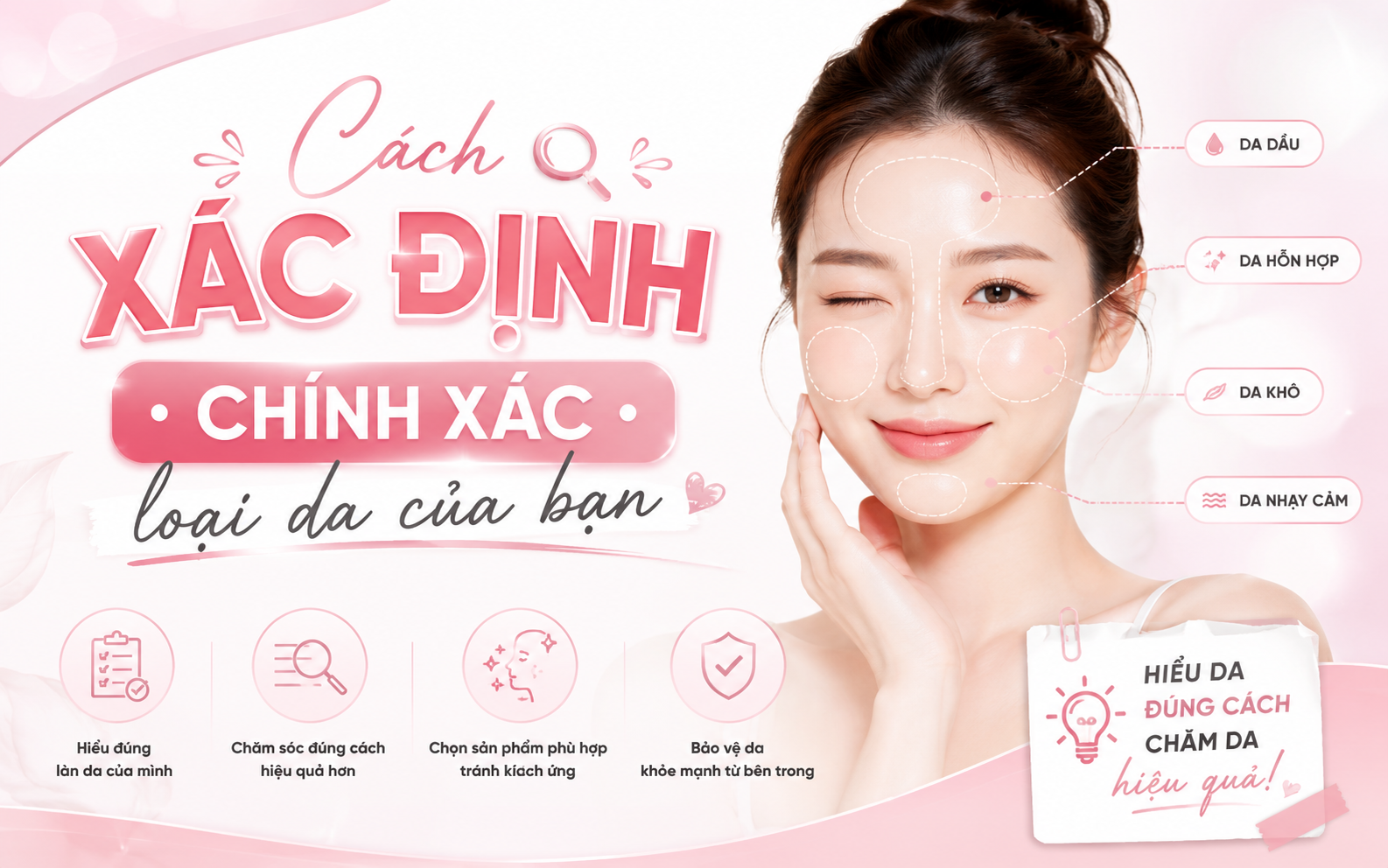 Cách Xác Định Chính Xác Loại Da Giúp Chăm Sóc Da Hiệu Quả