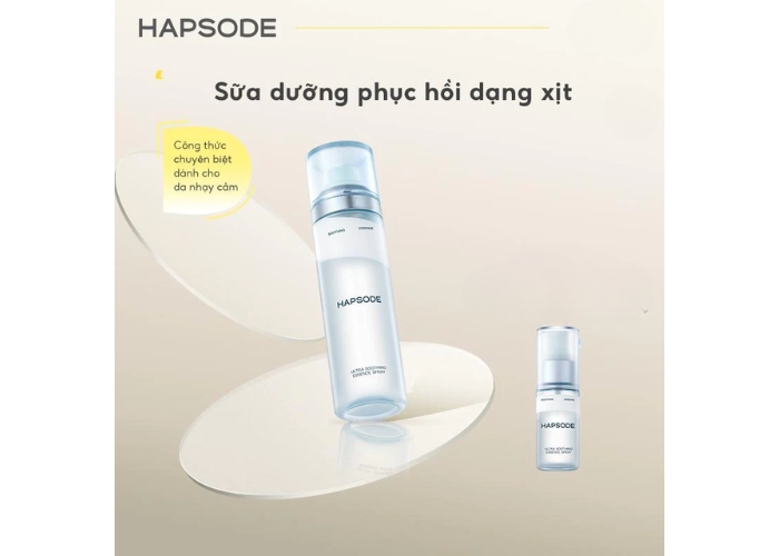 HAPSODE Xịt dưỡng ẩm: 3 trong 1 toner – sữa dưỡng – cấp nước tức thì cho da