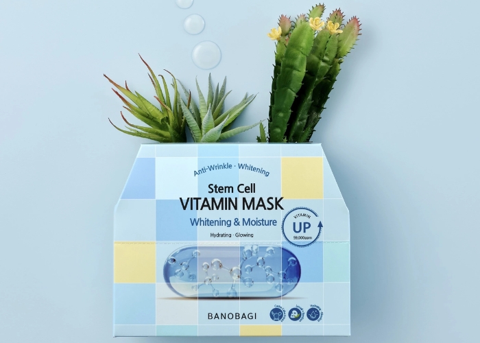 Mặt Nạ Bano:Bagi Stem Cell Vitamin Mask Whitening