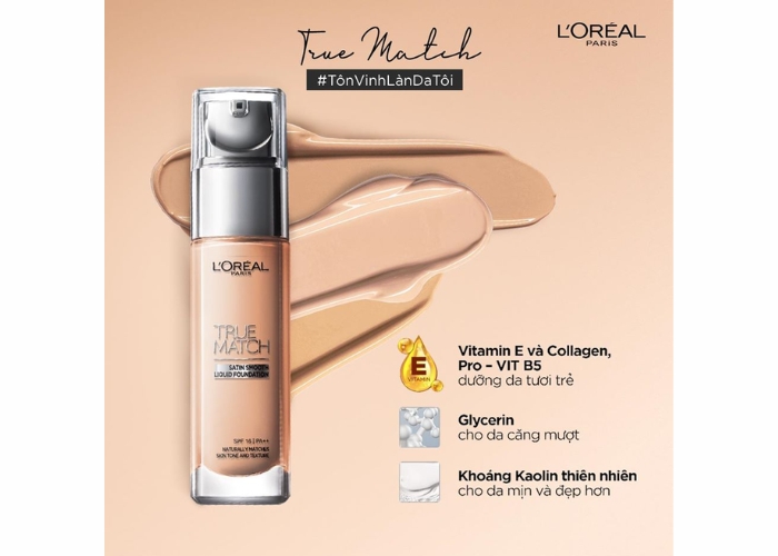 Review kem nền L'Oréal True Match Liquid Foundation có tốt không ?