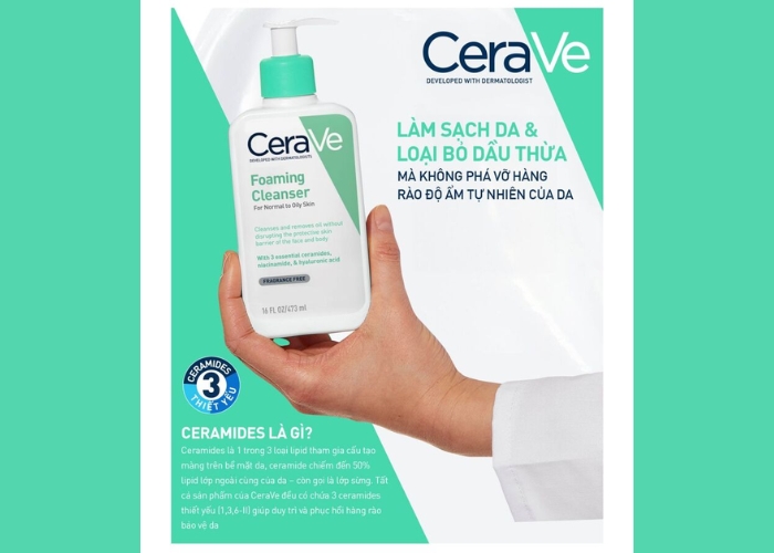 Review sữa rửa mặt Cerave xanh ngọc có tốt không?