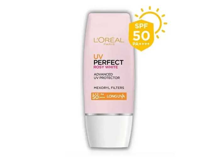 Review kem chống nắng L'Oréal UV Perfect Rosy Glow SPF50+ có tốt không ?