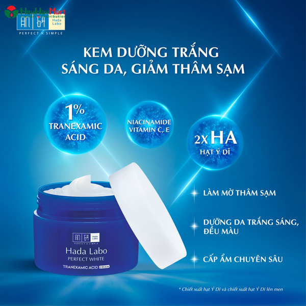 Review kem dưỡng trắng da Hada Labo có tốt không