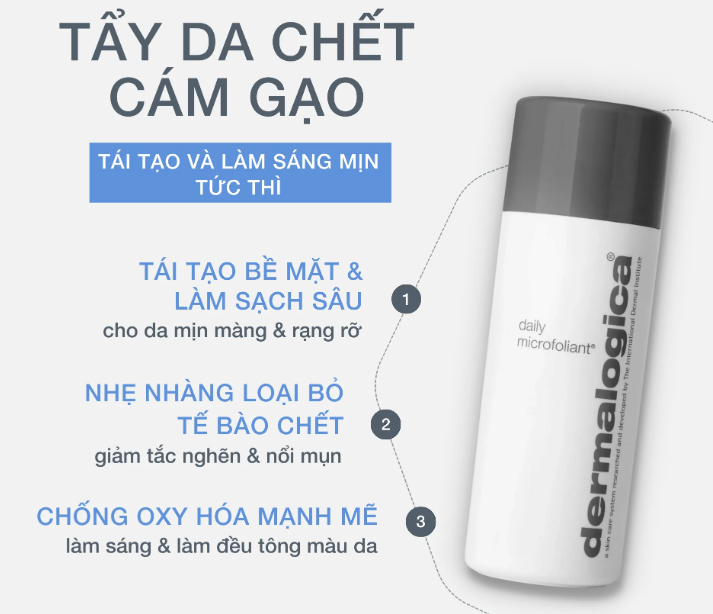 Review tẩy da chết Dermalogica có tốt không? giá bao nhiêu?