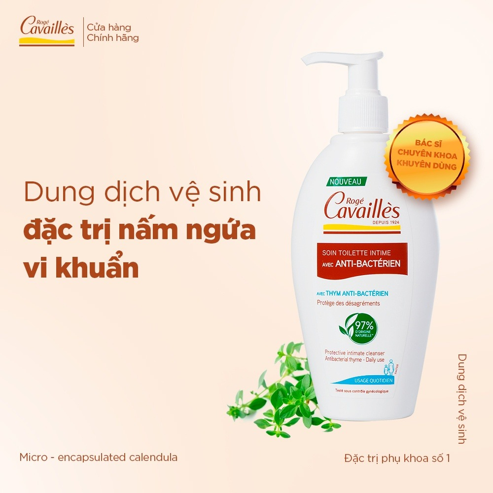 Dung Dịch Vệ Sinh Phụ Nữ Roge Cavailles 250ml