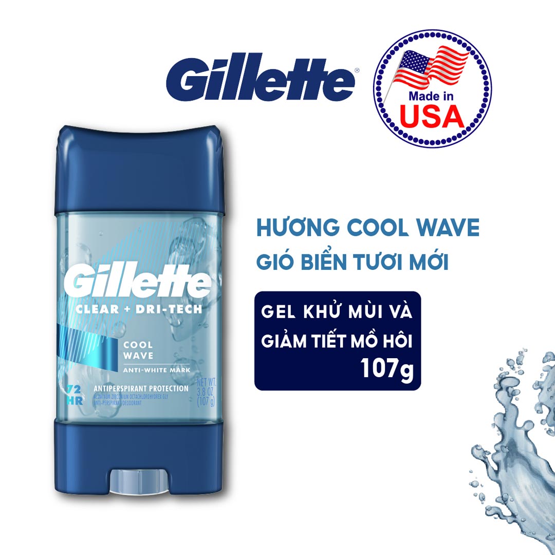 Gel Khử Mùi Gillette Giảm Tiết Mồ Hôi 107g 