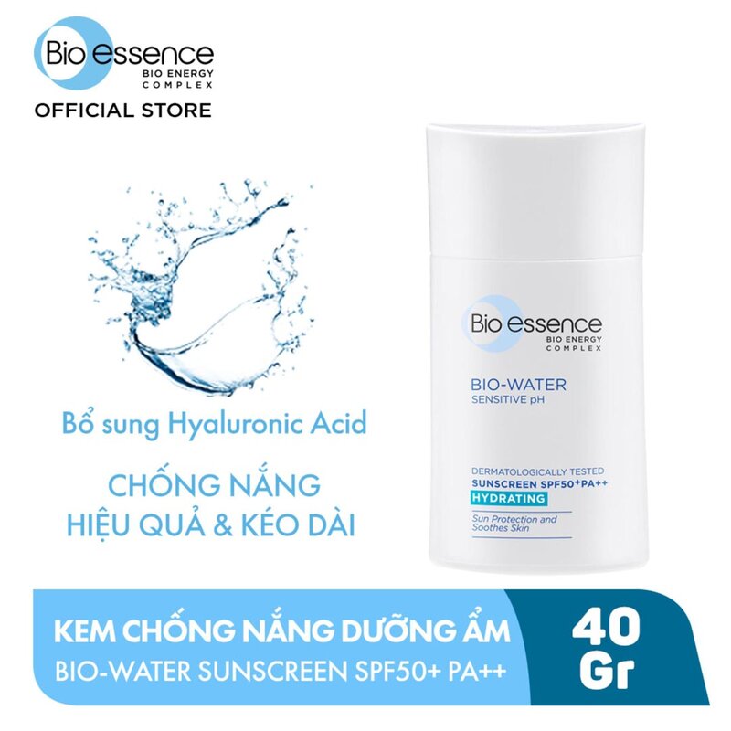 Kem Chống Nắng Bio-essence Dưỡng Ẩm Da SPF50+/PA++ 40ml