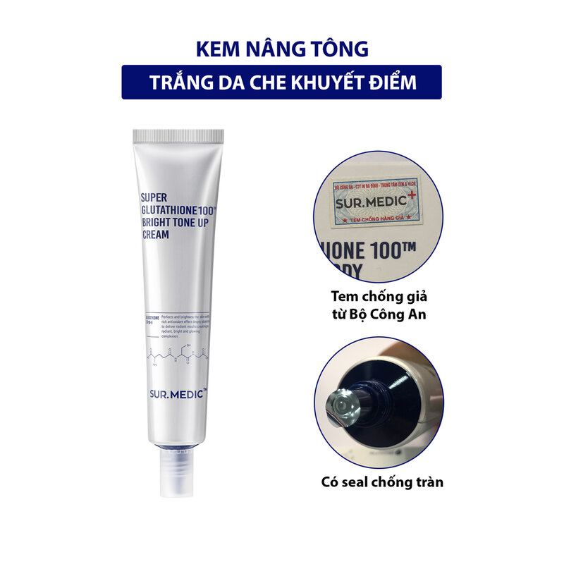 Kem Dưỡng Sur.Medic+ Nâng Tông & Làm Sáng Da 40ml