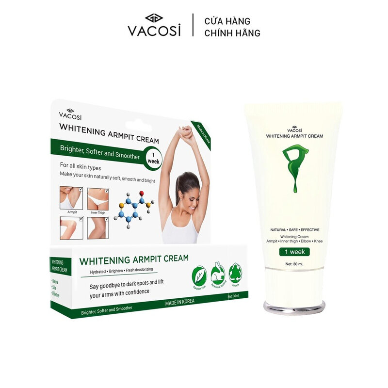 Kem Dưỡng Vacosi Làm Sáng Vùng Da Dưới Cánh Tay 30ml