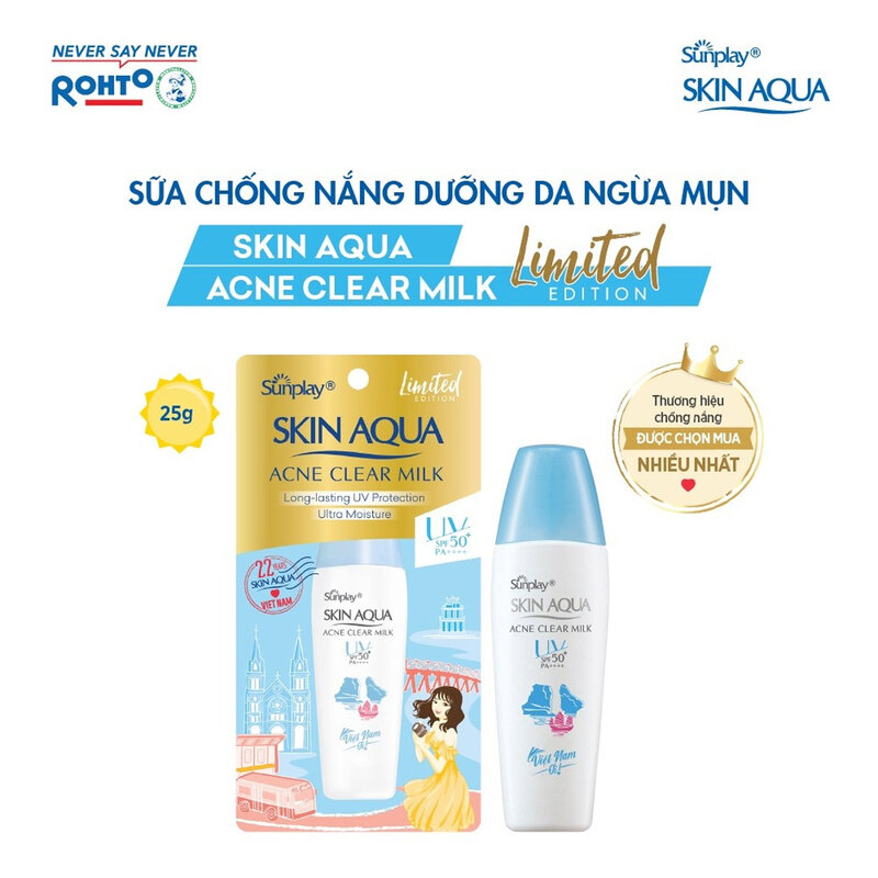 Sữa Chống Nắng Sunplay Skin Aqua Dưỡng Da Ngừa Mụn 25g