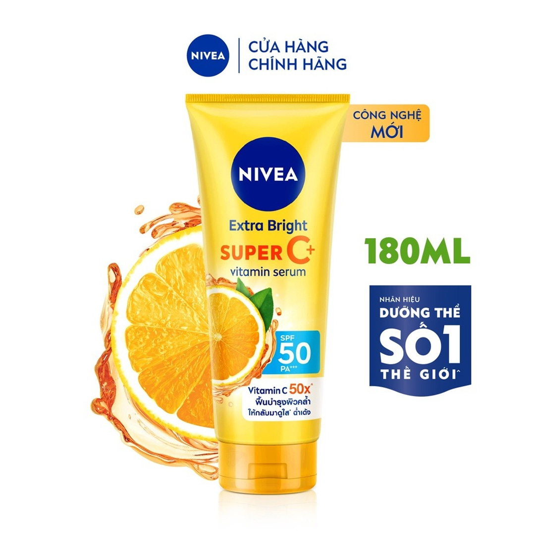 Tinh Chất Dưỡng Thể Nivea Vitamin Super C+ Sáng Da 180ml