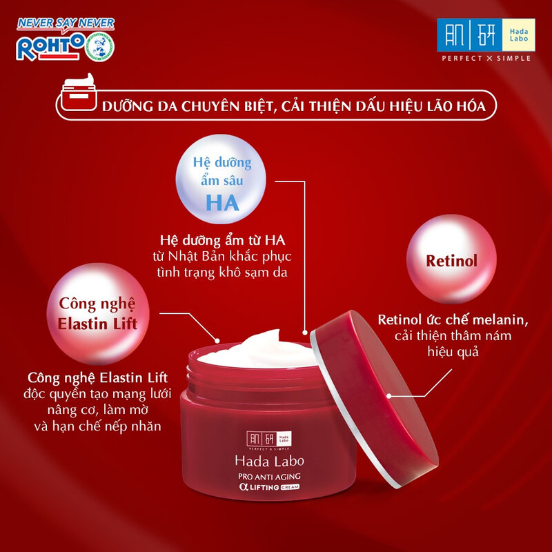 Kem Dưỡng Hada Labo Chuyên Biệt Cải Thiện Da Lão Hóa 50g