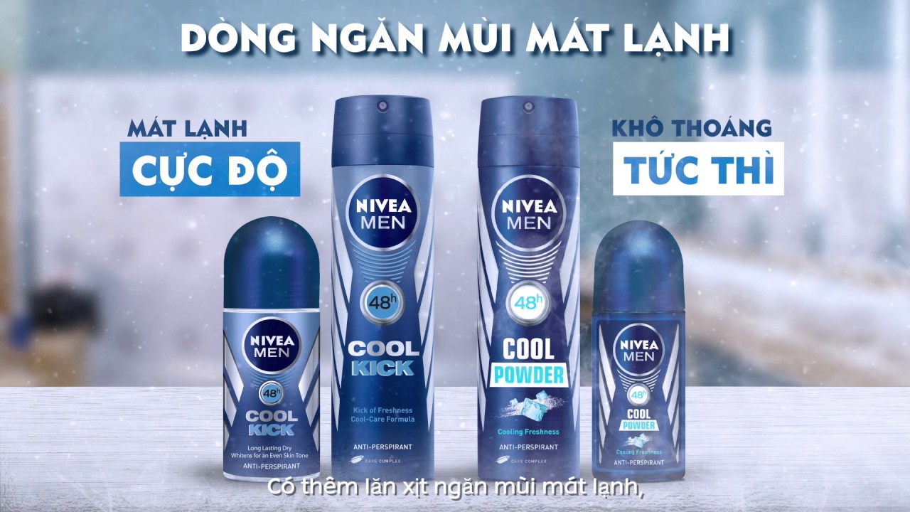 Lăn Khử Mùi Mát Lạnh Nivea Men Cool Kick