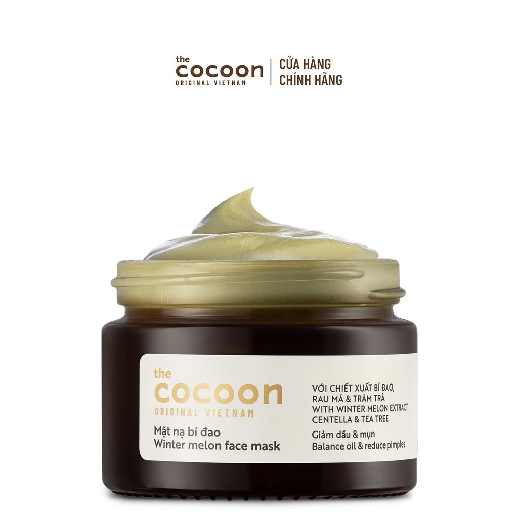 Mặt Nạ Cocoon Hỗ Trợ Giảm Dầu Và Mụn Từ Bí Đao 30ml