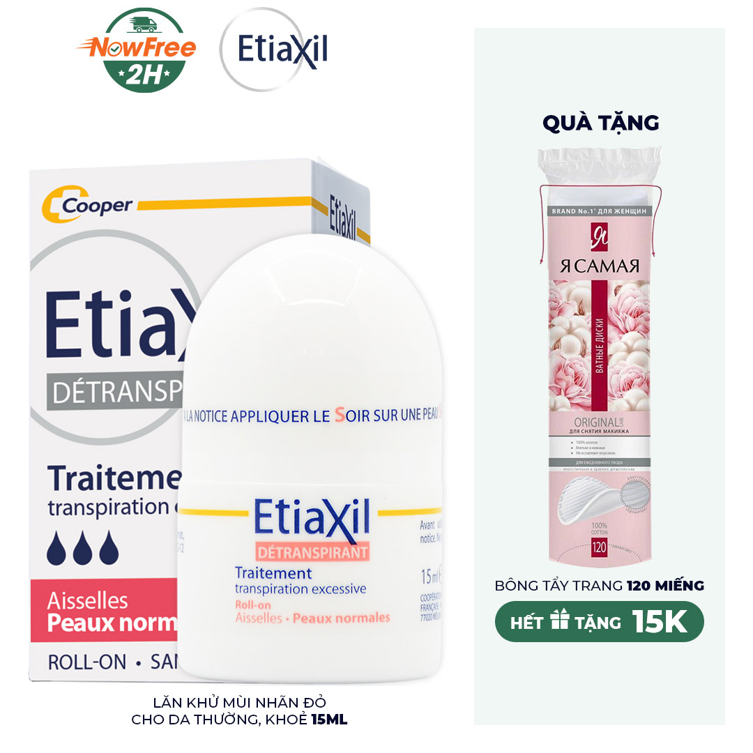 Lăn Khử Mùi EtiaXil Nhãn Nâu Cho Da Siêu Nhạy Cảm 15ml