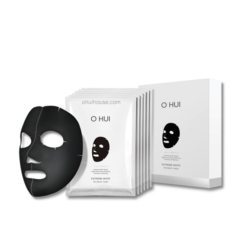 Mặt nạ OHUI Extreme White 3D Black Mask  dưỡng trắng 27g x 6 miếng