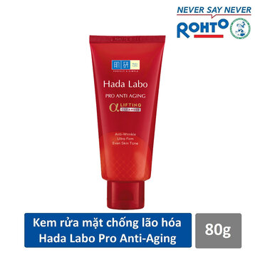 Kem rửa mặt cải thiện lão hóa Hada Labo Pro Anti Aging 80g